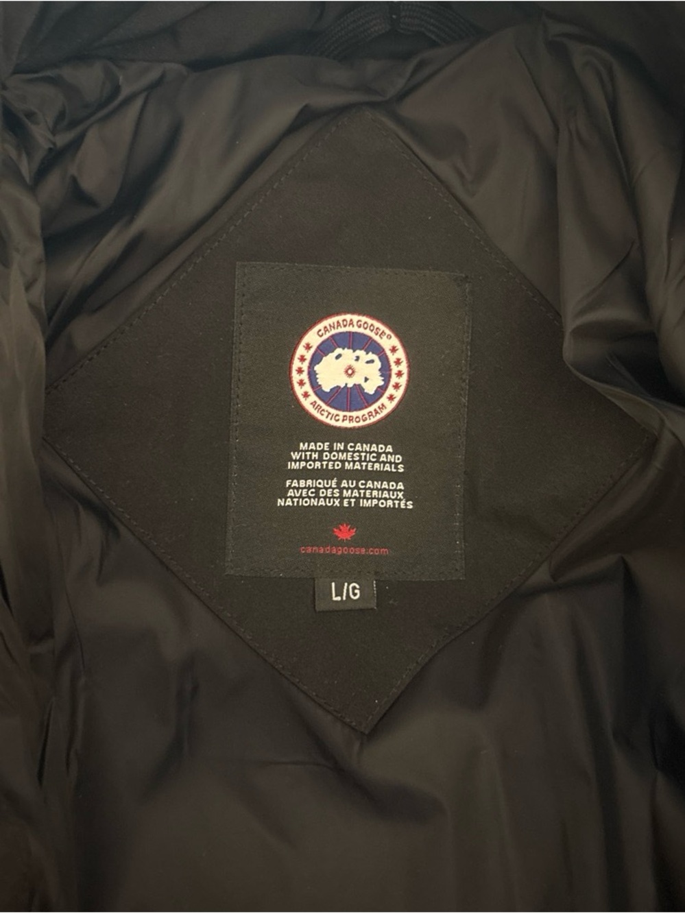 Canada Goose Black Quilted Down Parka with Fur-Trim Hood - Picture 2 of 8